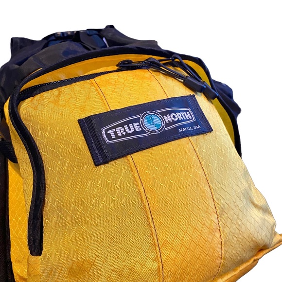 True North Gear Pack  Wildland Fire Fighter Hiking Roll Top Padded Belt USA Made - Picture 4 of 12